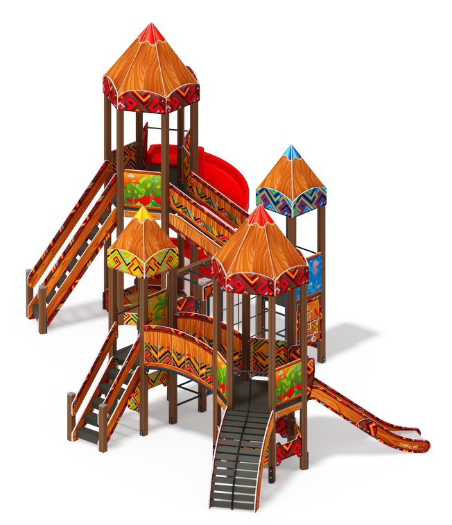 КАРАНДАШИ детский игровой комплекс ДИК 2.26.06-01.С (H=1200 H=2000)