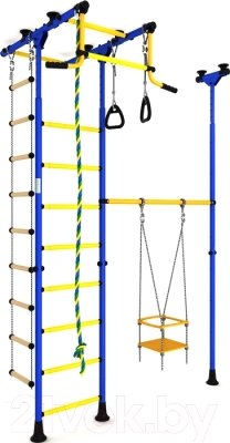 Детский спортивный комплекс ДСКМ "Карусель R33" (ДСКМ-3-8.06.Т.490.01-64) сине/жёлтый