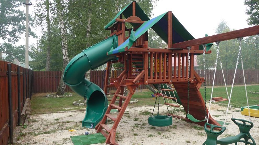 Детская деревянная игровая площадка КОРОЛЕВСТВО ДЕЛЮКС