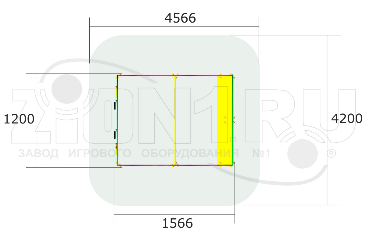 Детская песочница ZION Гусеничка (П055)
