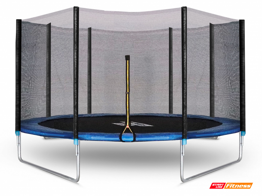Батут START LINE Fitness 14 футов с внешней сеткой