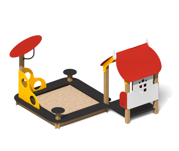 Песочный дворик для детской площадки Нови ПС-86