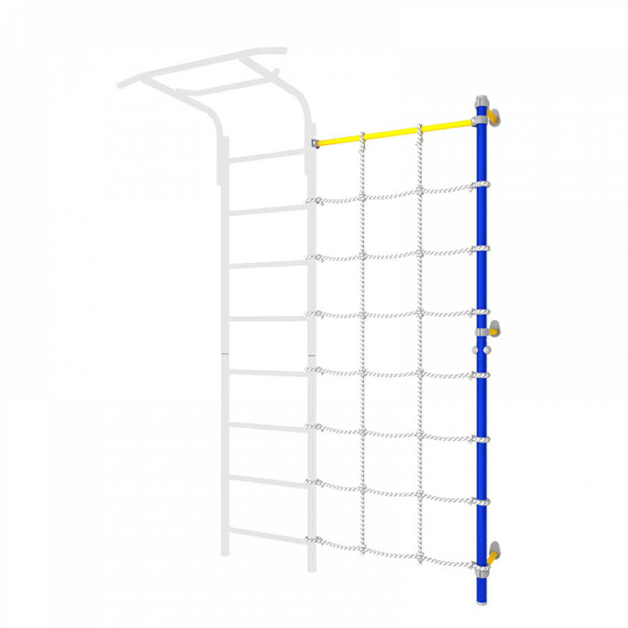 Комплект с канатным лазом пристенный Dop7 Romana (6.18.00-45) синяя слива