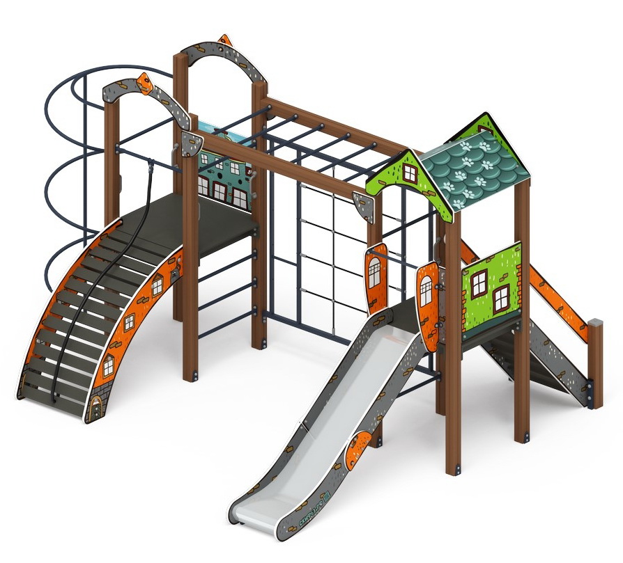 РАДА (Город) детский игровой комплекс ДИК 2.01.2.07-01 (H=1200)