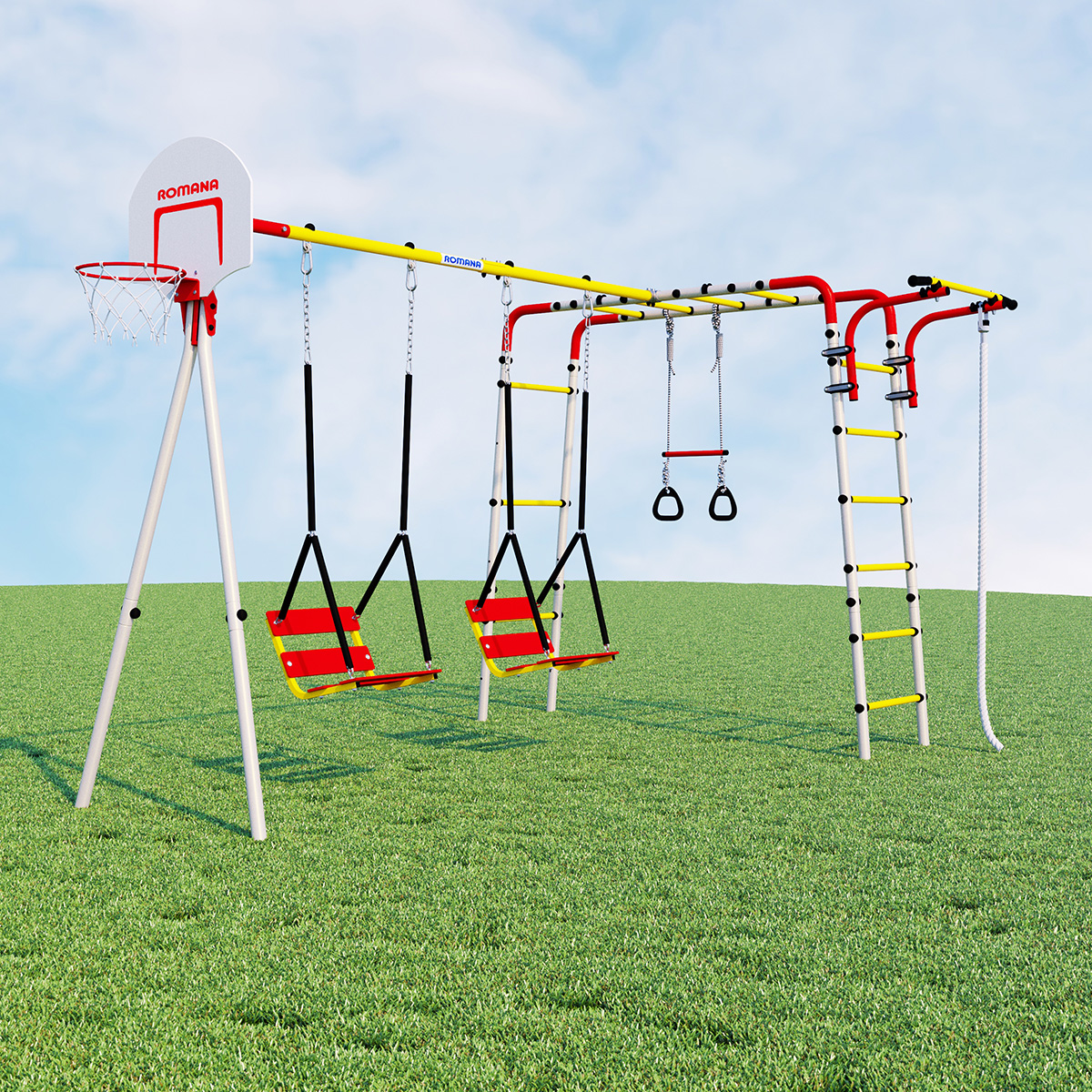 Детский спортивный комплекс для дачи Romana Акробат-2 (цепные качели)
