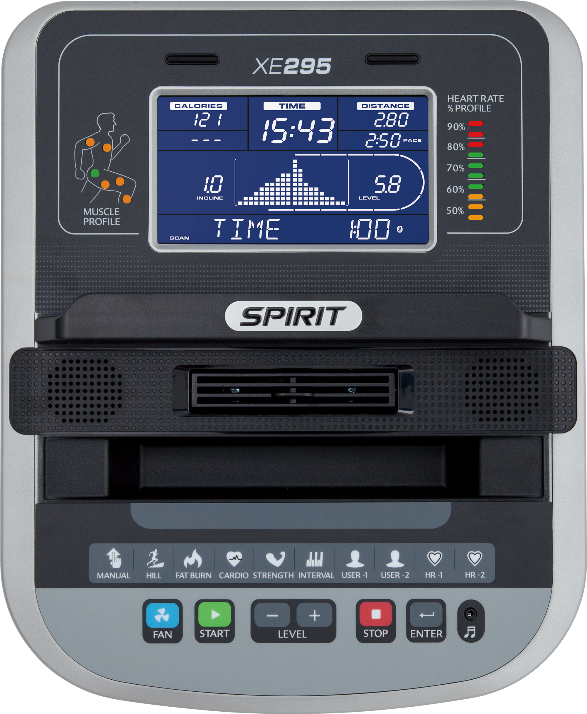 Эллиптический тренажер SPIRIT XE295 (2017)