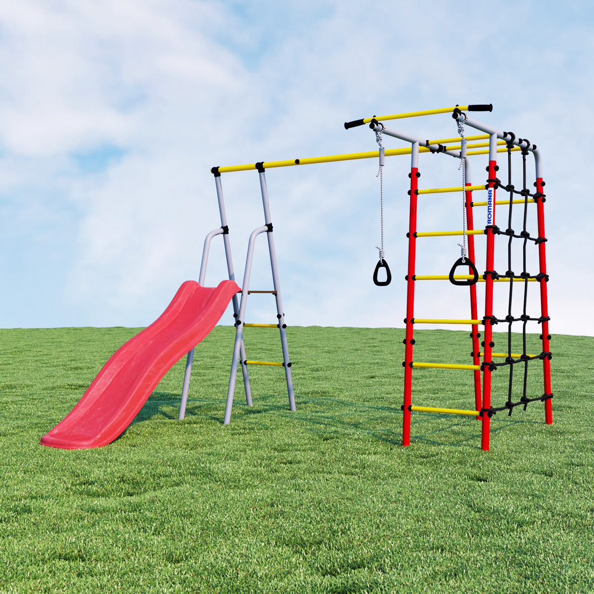 Детский спортивный комплекс для дачи Romana БОГАТЫРЬ R.103.07.04 (без качелей)