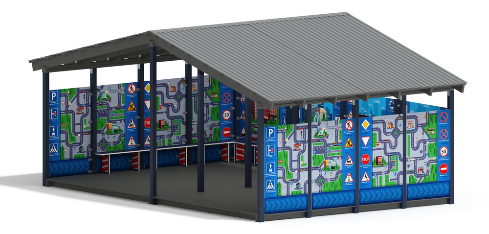 Теневой навес (ДПС) МФ 70.6.4-14