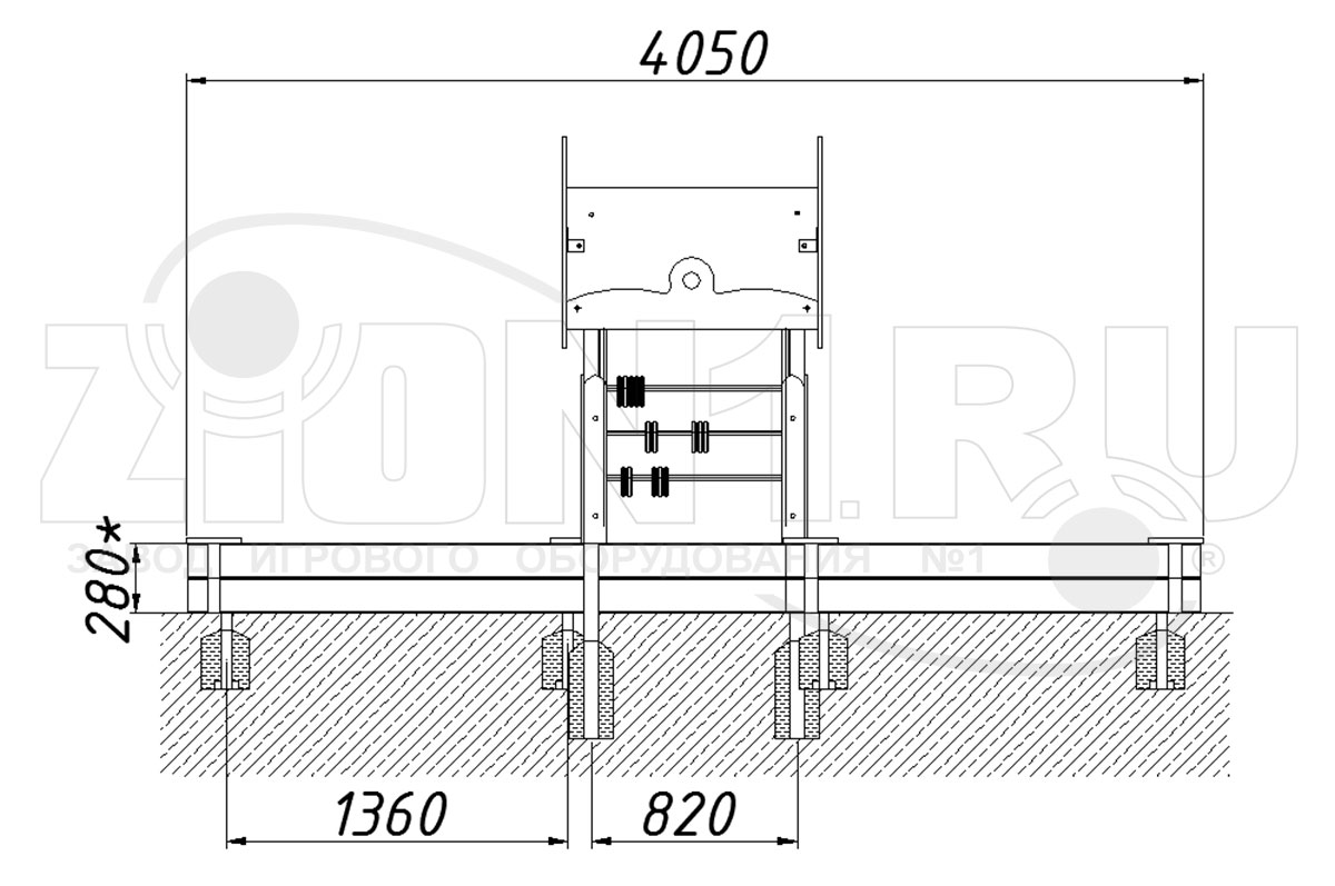Песочный комплекс ZION Дворик (П040)