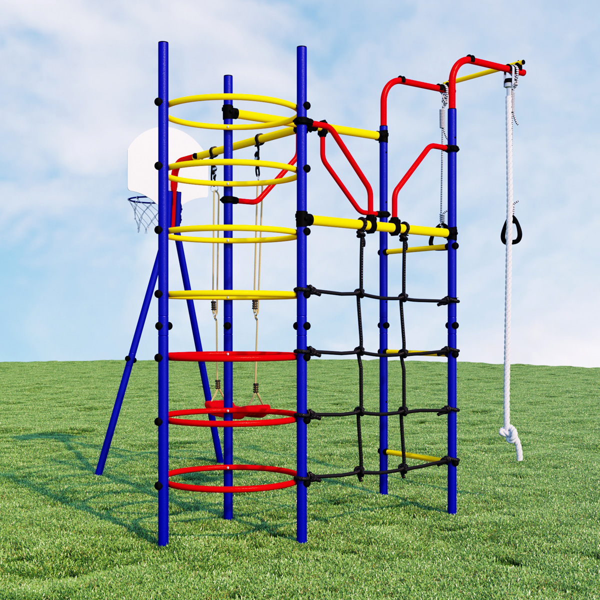 Спортивно-игровой комплекс ROMANA Космодром R.103.21.04 (+ ДСК-ВО 91.07 Качели детские)