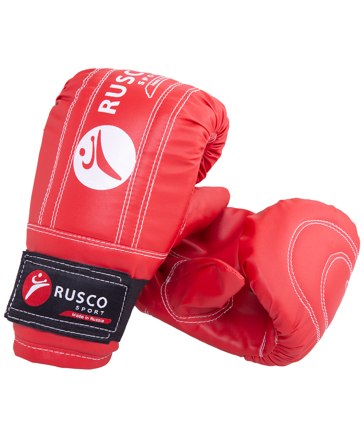 Перчатки снарядные, кожзам, красно-сине-черный, L