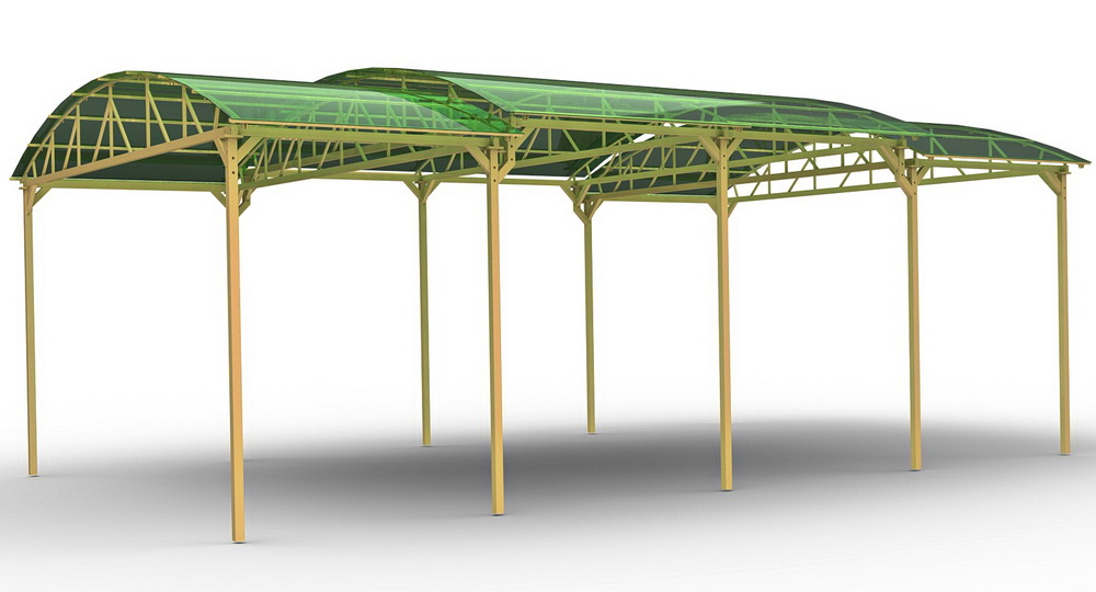 Теневой навес для спортивных тренажеров Air Gym YTN (4, 6, 8 м)