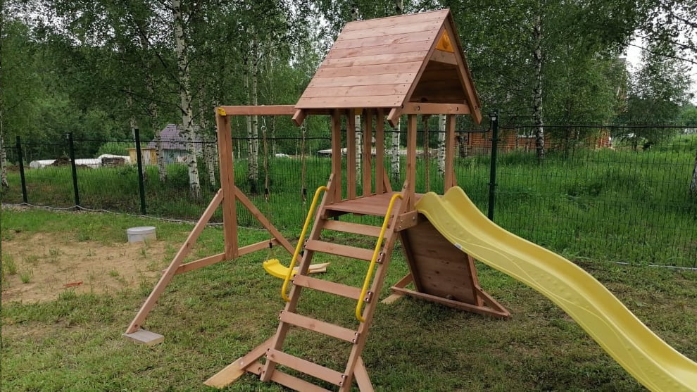 Детский деревянный игровой комплекс КРЕПОСТЬ СВОБОДЫ