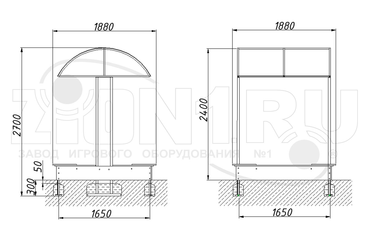 Детская песочница ZION Тучка (П033)