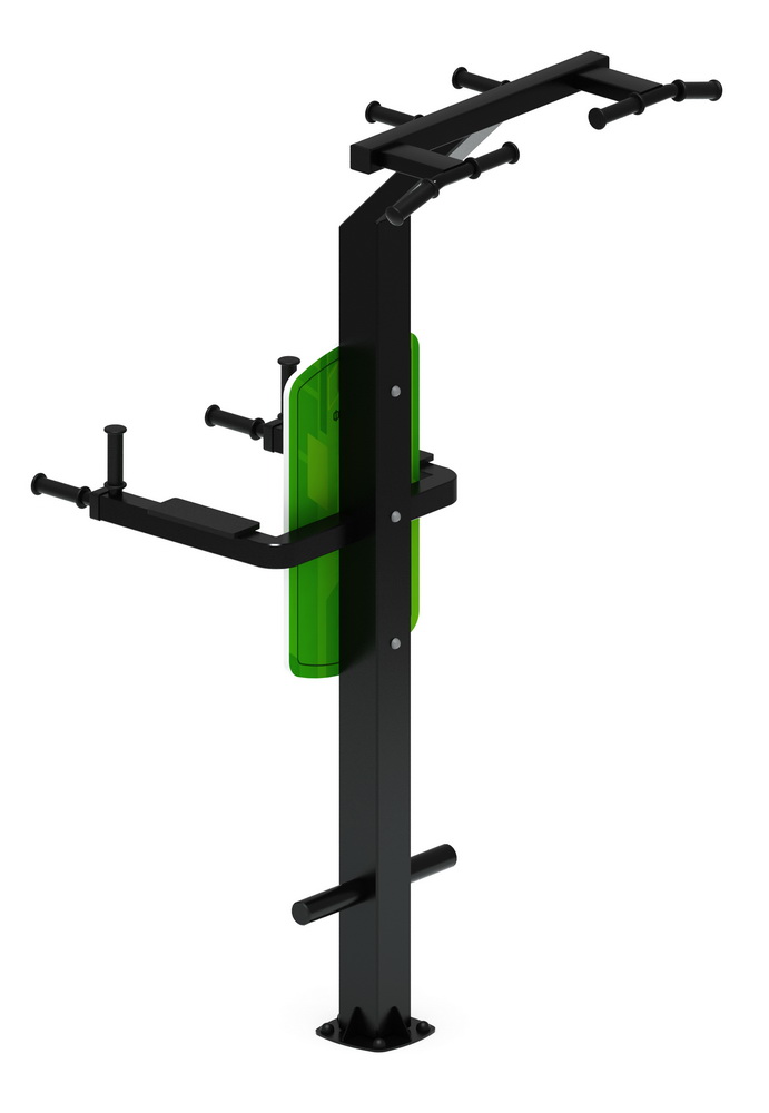 Тренажер уличный ДВОЙНОЙ ТУРНИК (зеленый) СТ 012-12