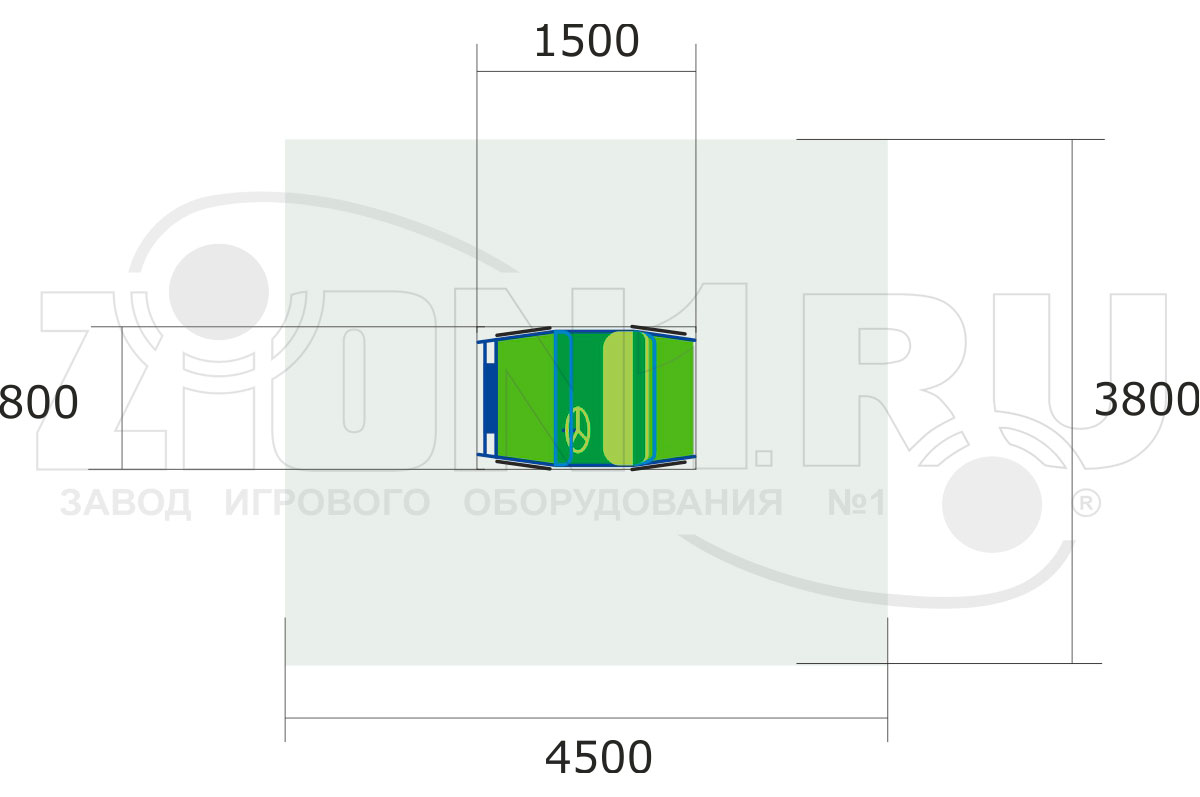 Игровой макет ZION Джип (ИМ001)