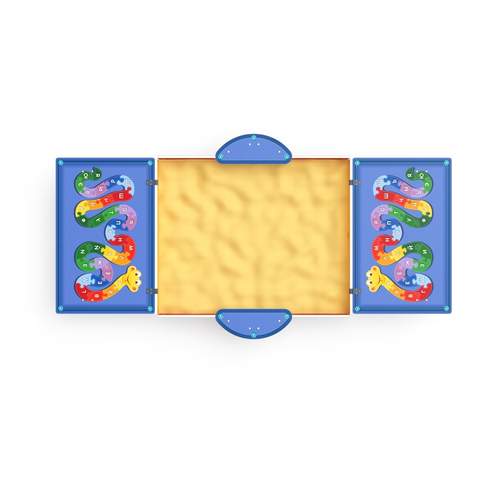 АЗБУКА песочница с крышкой (крупная) ИО 5.01.11-05