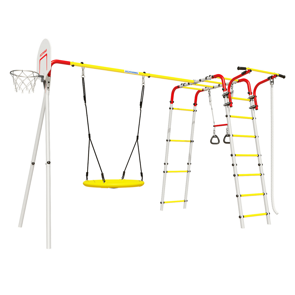 Детский спортивный комплекс для дачи Romana Акробат-2 (качели-гнездо)