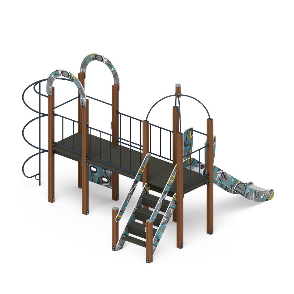 НАВИНА (Техно-голубой) детский игровой комплекс ДИК 2.09.03-01 (Н=1200)