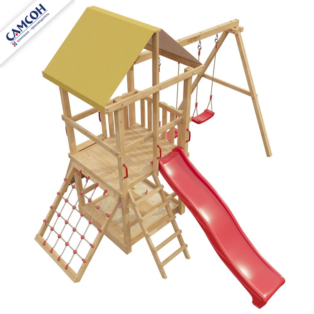 Детская деревянная игровая площадка ЭЛЕМЕНТ 4 Самсон