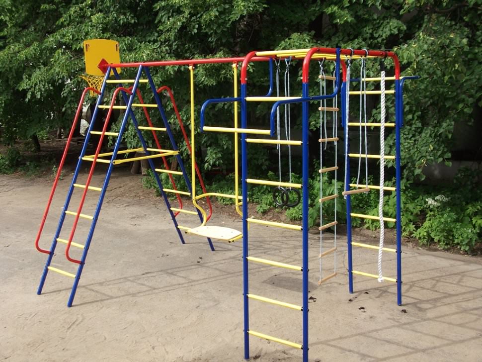 Уличный детский спортивный комплекс (ДСК) "Пионер" качели "ТК" дачный