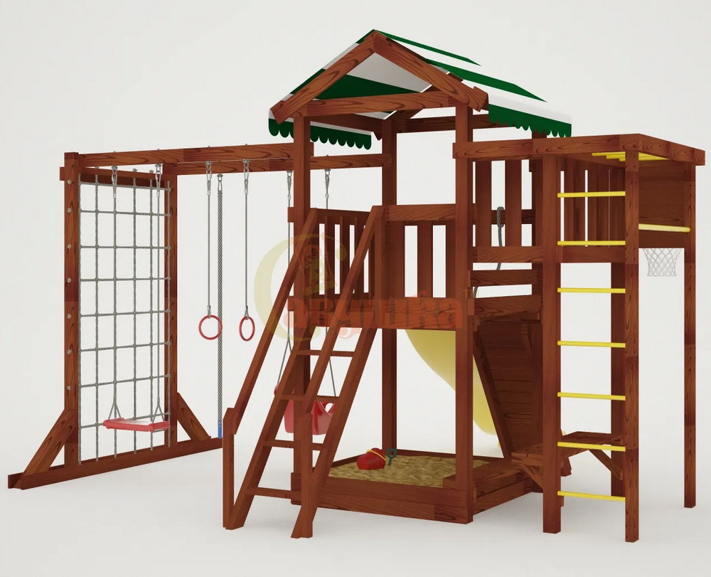 Детская площадка Савушка Мастер 4 (Махагон)