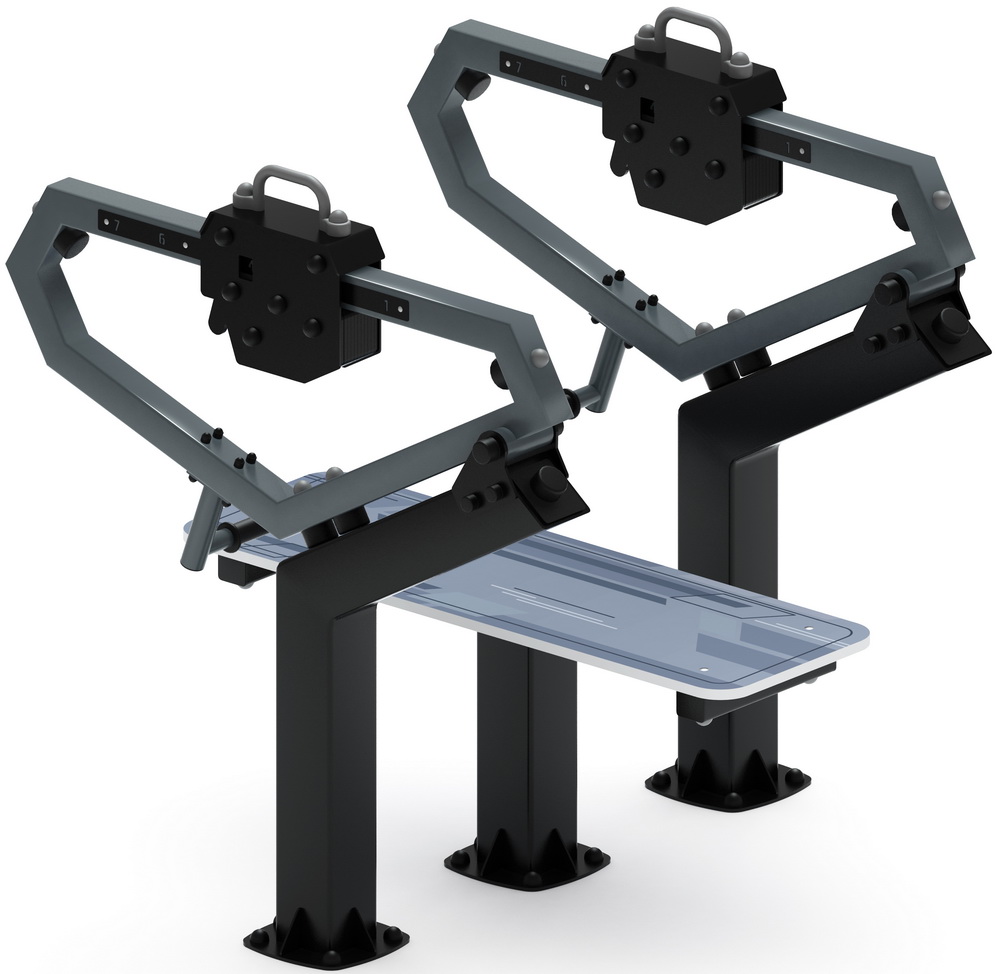 Уличный тренажер ЖИМ ЛЕЖА СТ 026-11.П