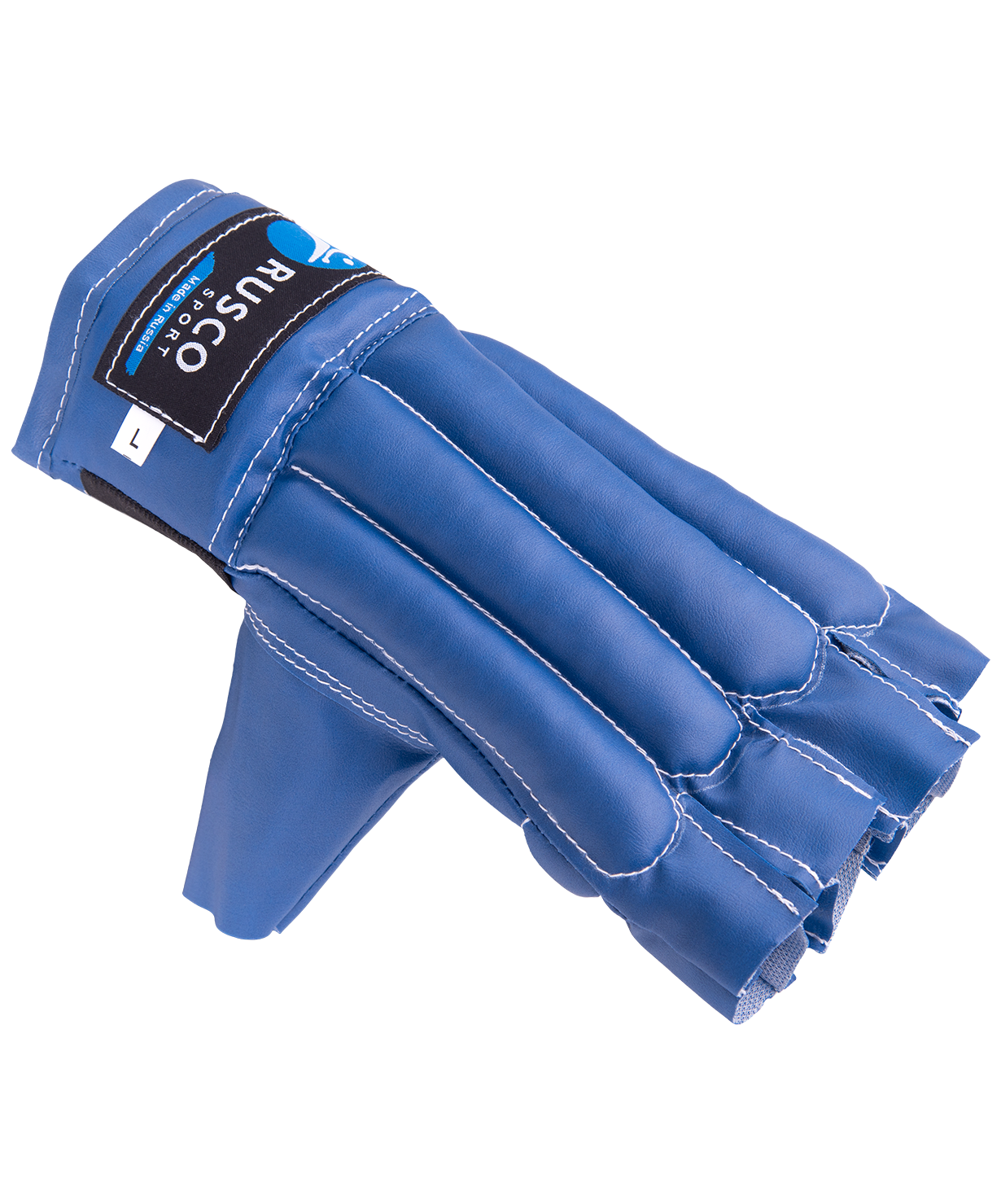 Перчатки снарядные, шингарды, кожзам, синий, M