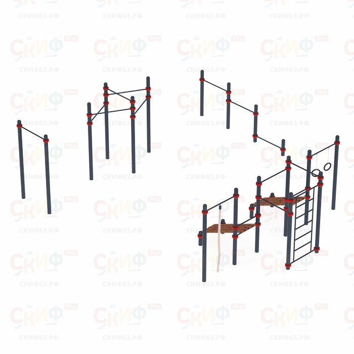 Уличный атлетический комплекс ВОРКАУТ 36 (108)