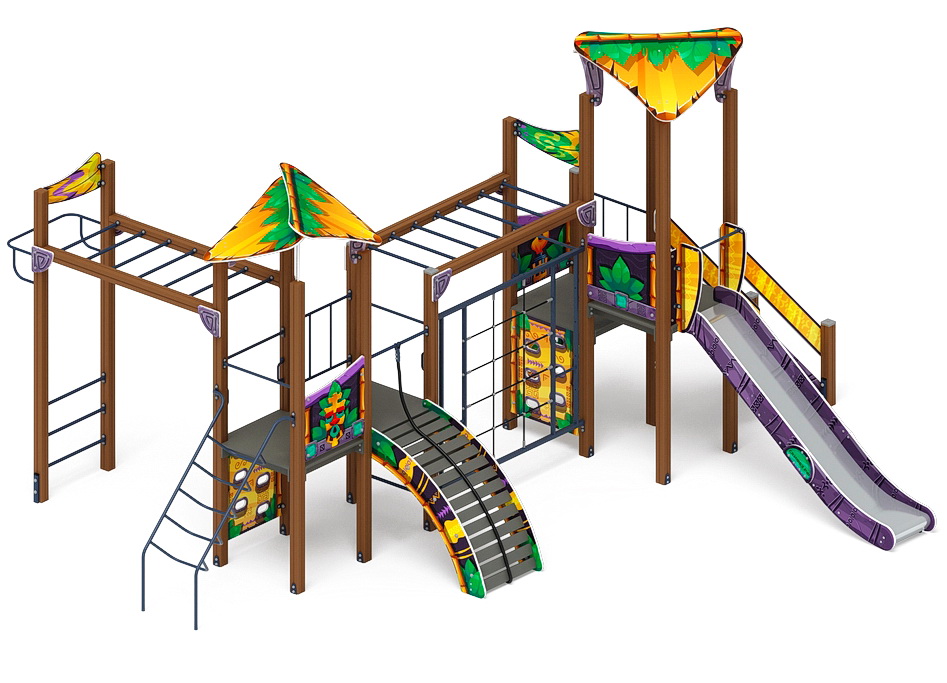 ВОЛШЕБНЫЙ ГОРОД детский игровой комплекс ДИК 2.19.01-01 (H=1500)