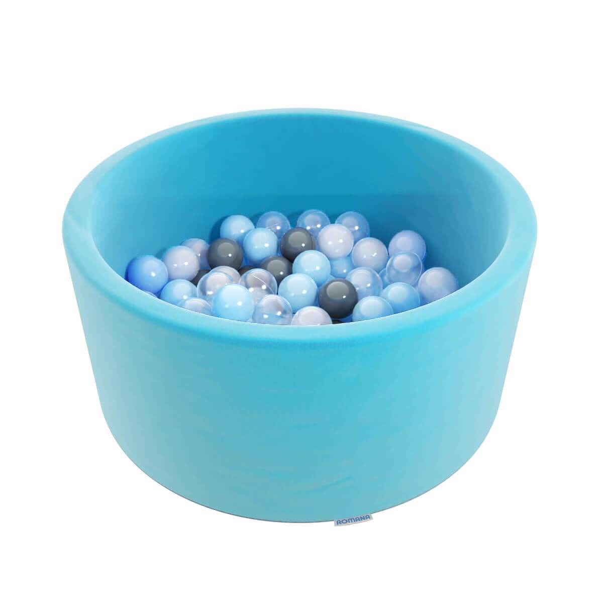 Сухой бассейн EASY Romana ДМФ-МК-02.53.03 (бирюзовый с серыми шариками, 150 шт.)