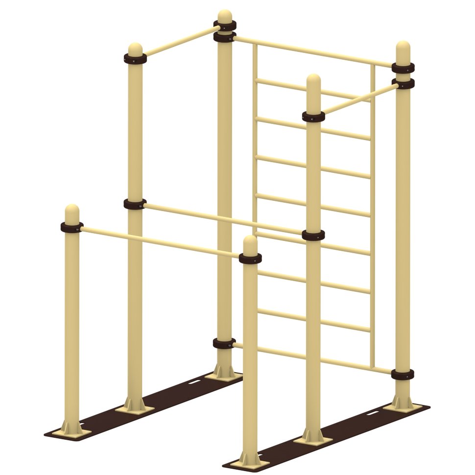 Мобильный комплекс для Воркаут Air-Gym  Стандарт-3, 89 мм, серый, серый