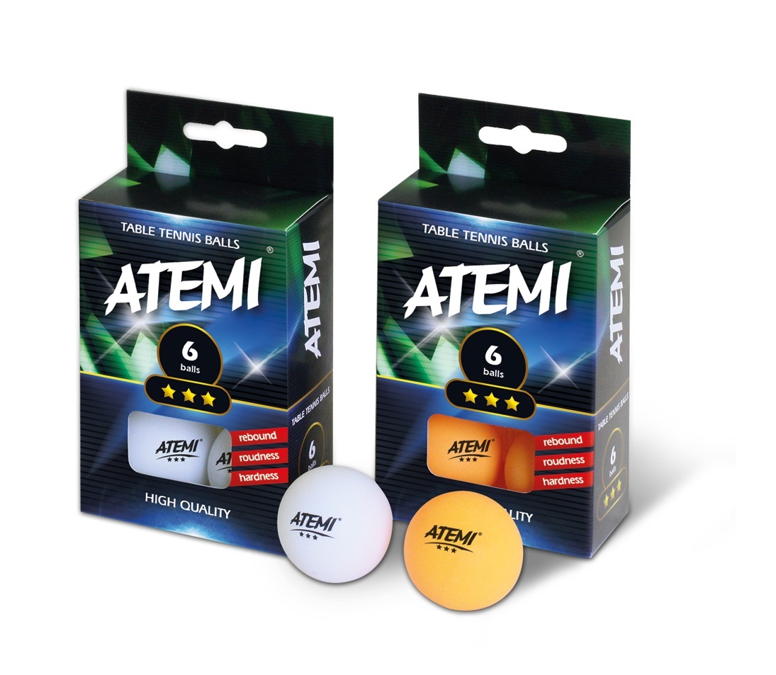 Мячи Atemi 3* (6 шт.)