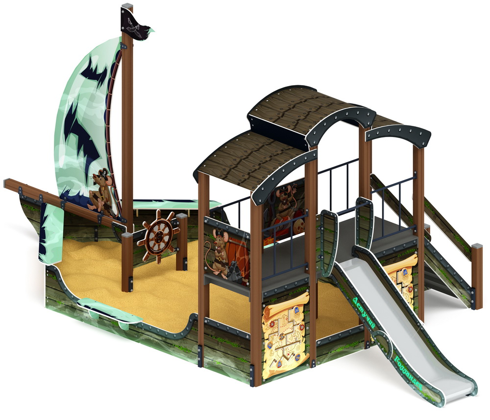 ПАРУСНИК детский игровой комплекс ДИК 2.03.3.01-04 (H=1200)