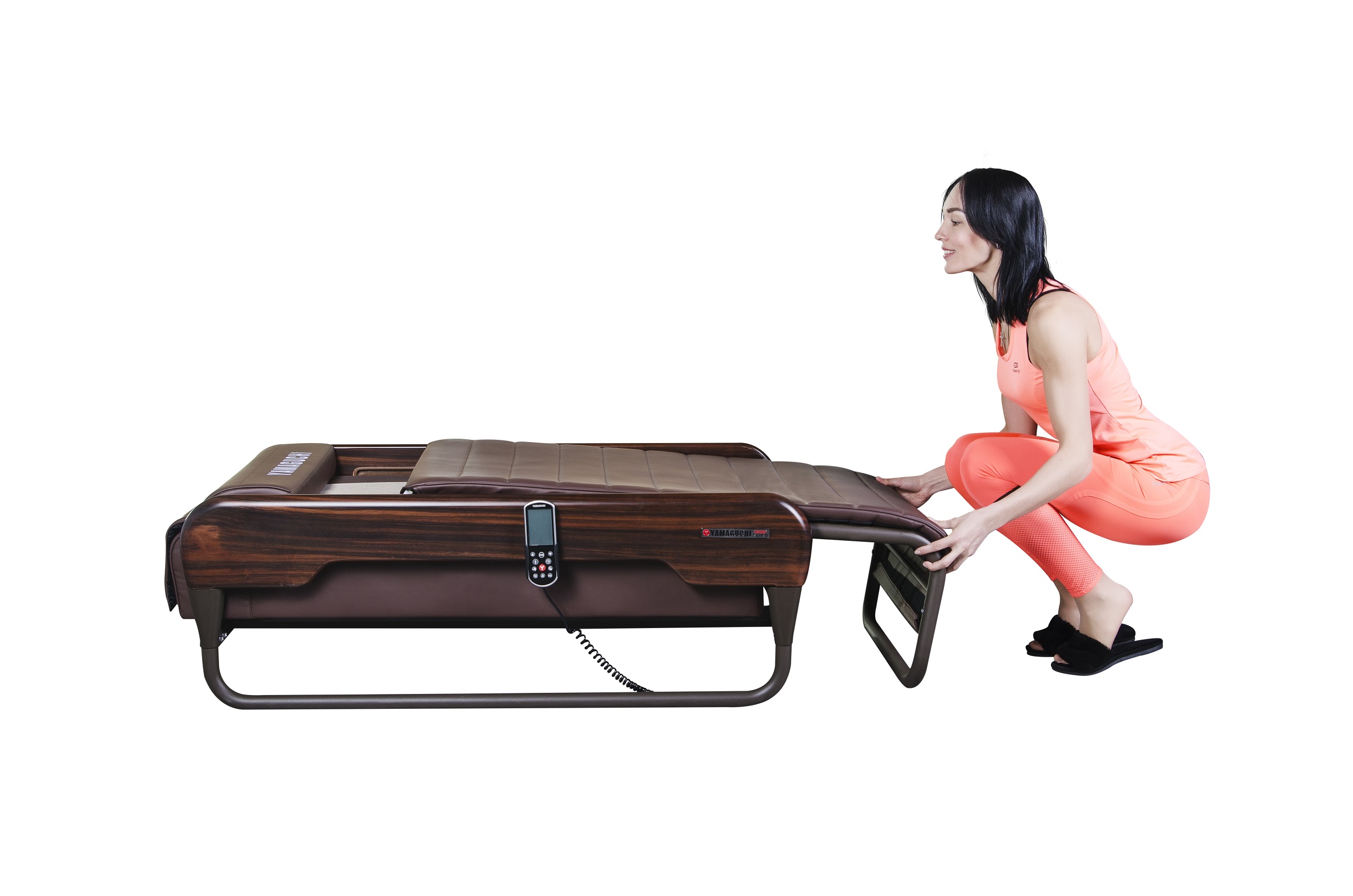 Массажная кровать Yamaguchi Kenko (коричневая)
