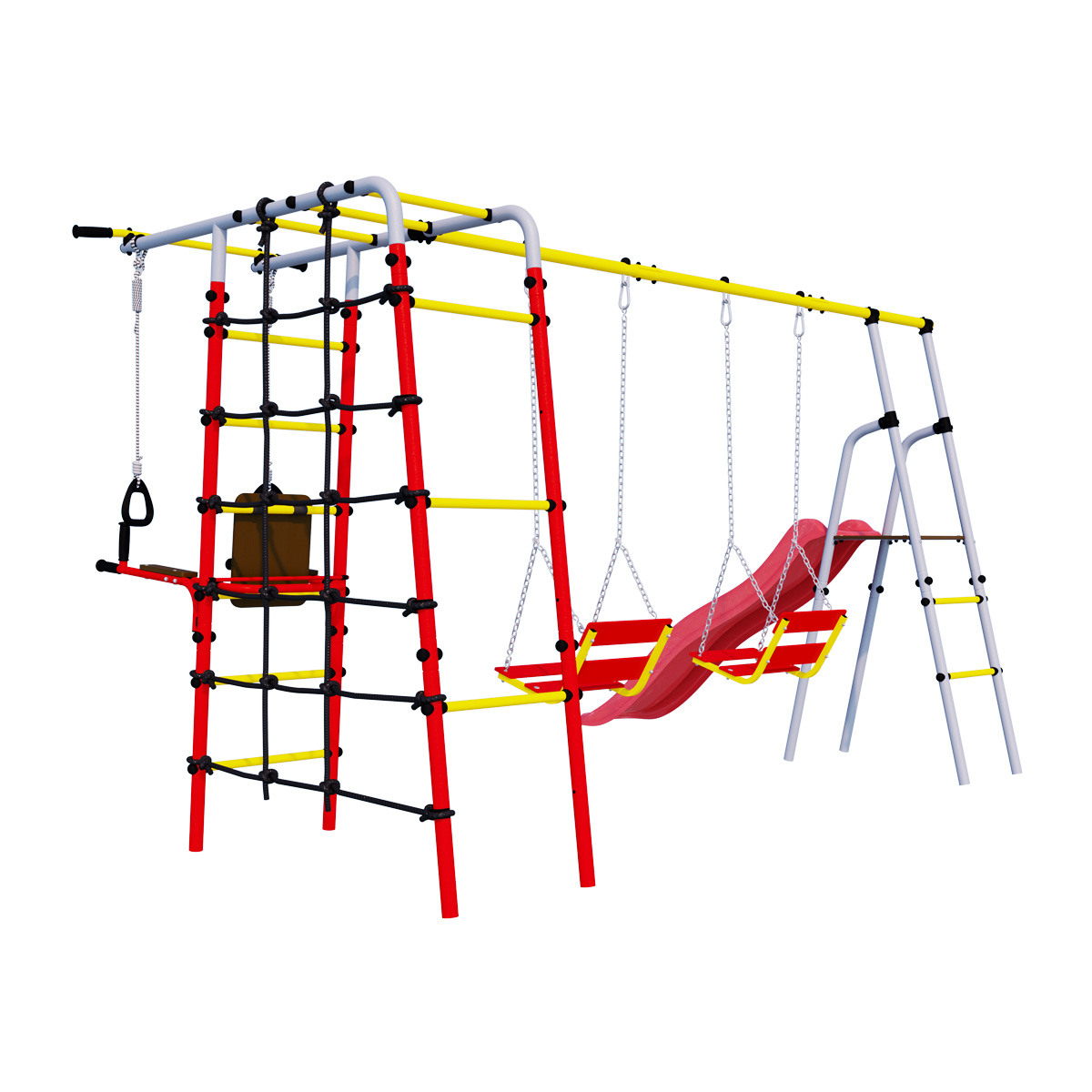 Детский спортивный комплекс для дачи Romana R.103.20.04 + 1.D-26.02 + 1.D-26.02 Богатырь Плюс (цепные качели)