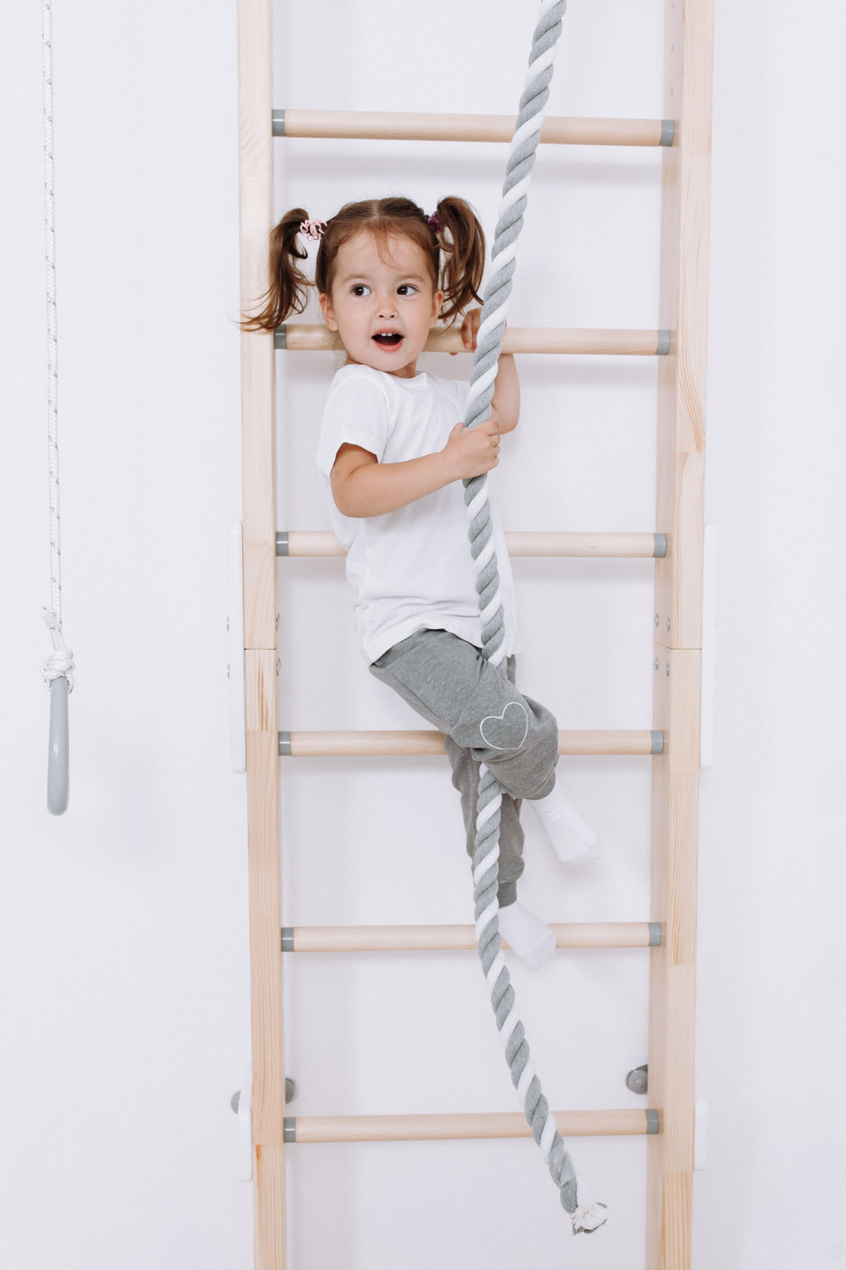 Комплекс Шведская стенка деревянная ECO 2 Romana (02.21.8.14.500.08.01-01) дерево/белый