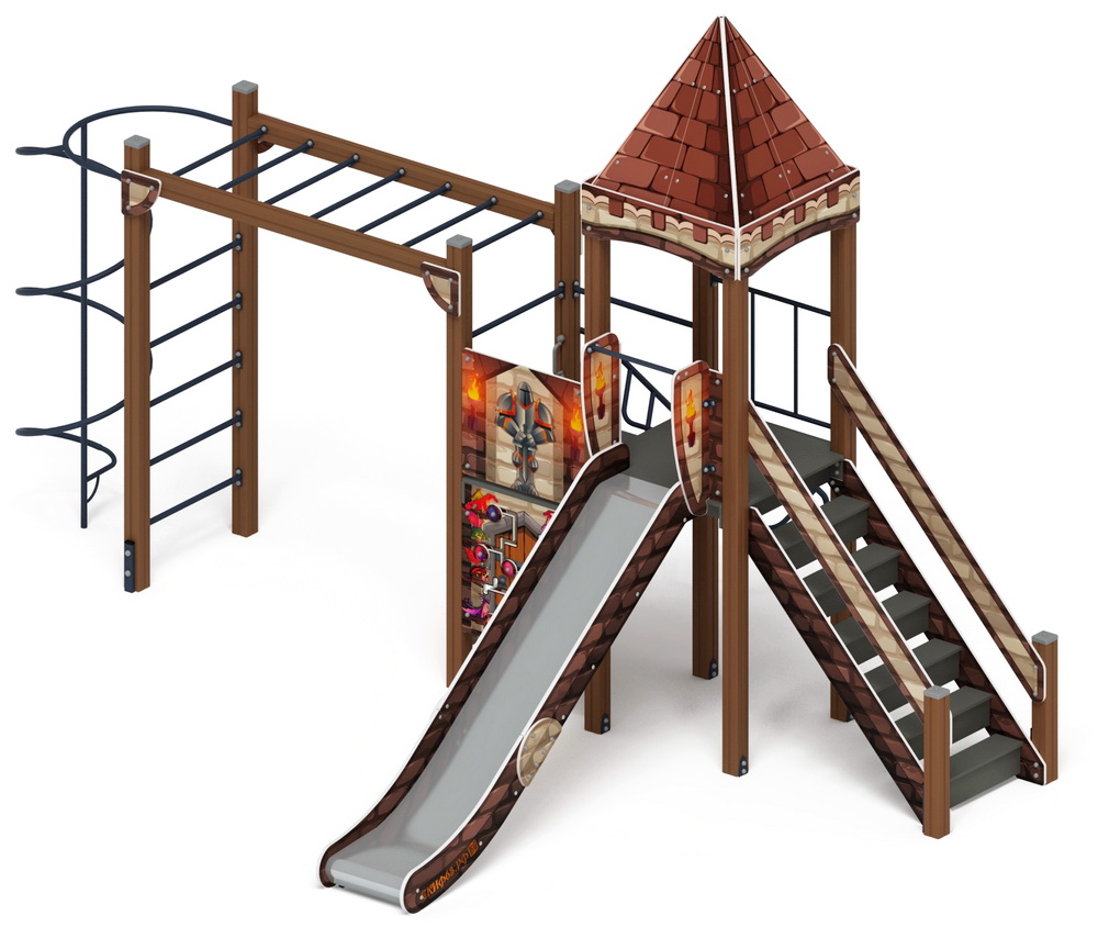 ЗАМОК детский игровой комплекс ДИК 2.18.03-02 (H=1500)
