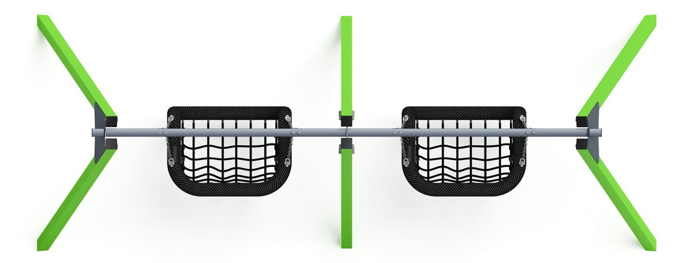 Качели М2 двойные ИО 12.М.08.08.01-02 (зеленый)