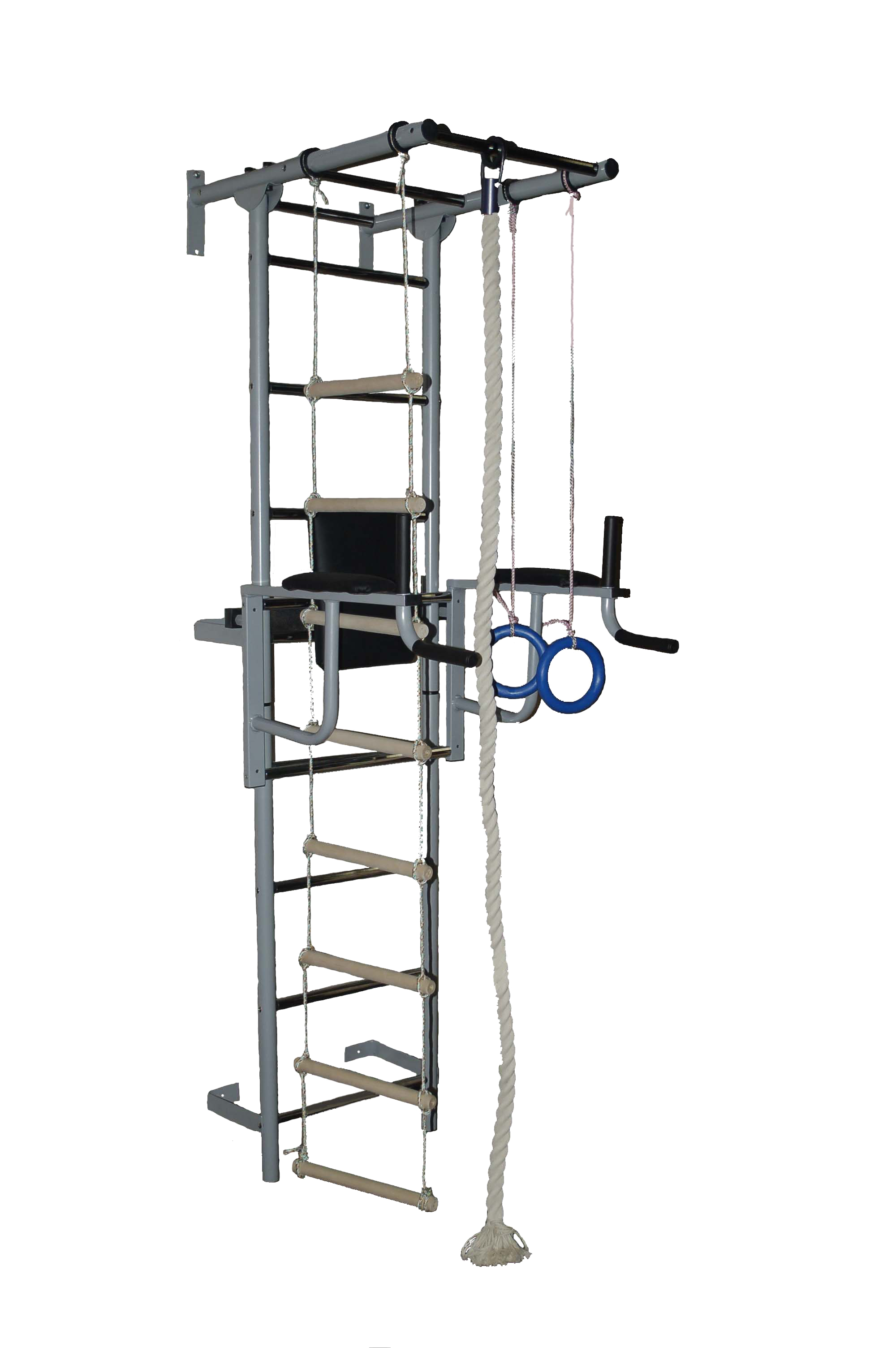 ДСК "Крепыш плюс " пристенный с брусьями серый