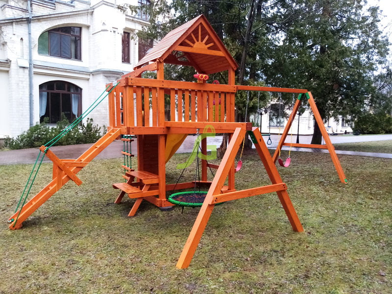 Детская площадка IgraGrad Пиратский дом (дерево)