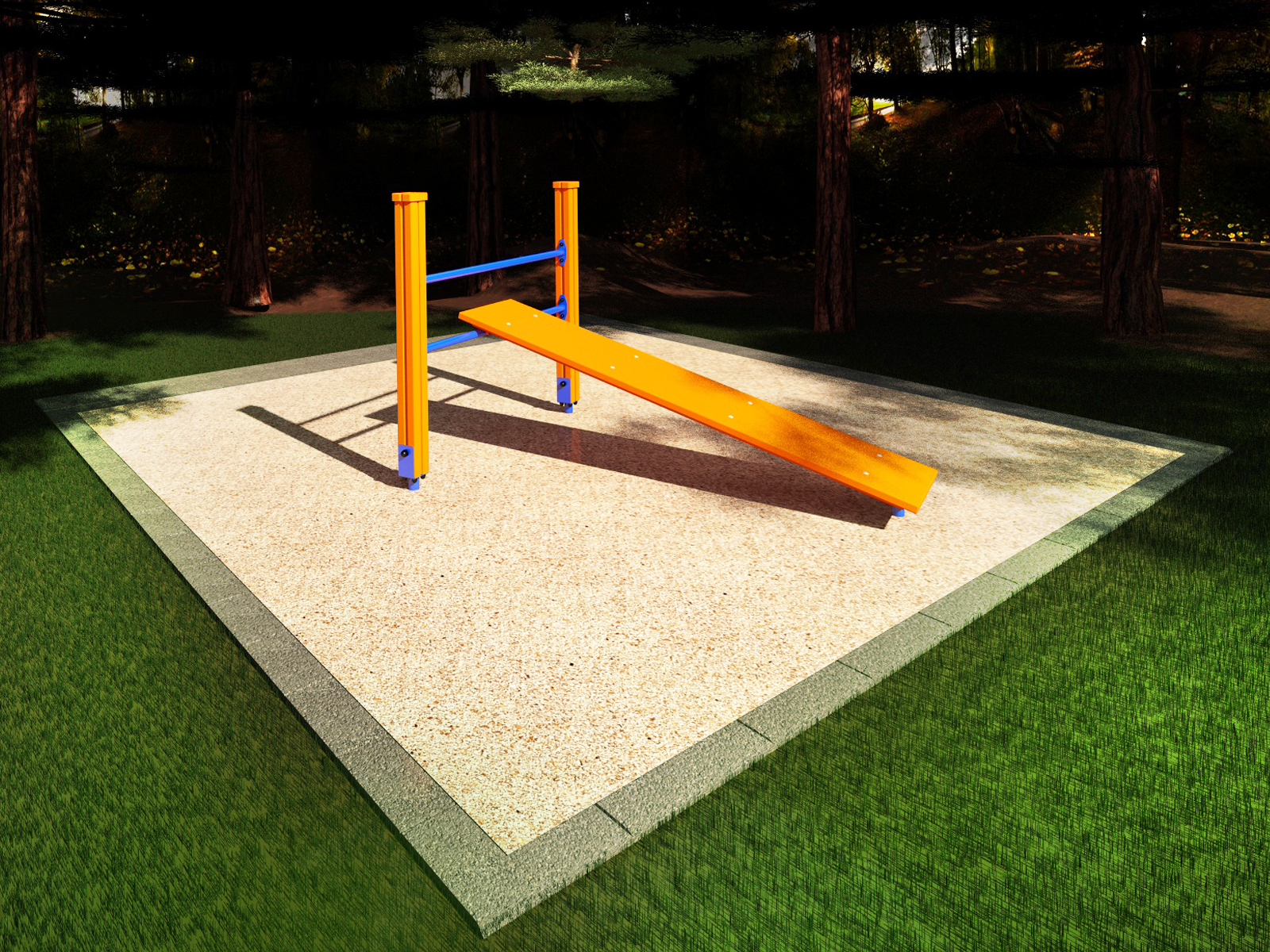 Уличная скамья наклонная START LINE