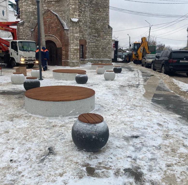 Скамья бетонная АПОЛЛО С-102