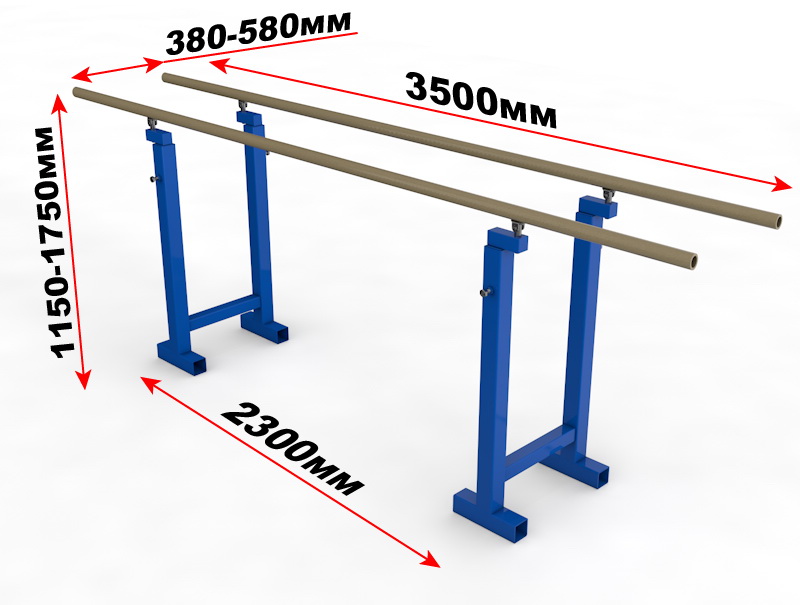 Брусья гимнастические уличные с регулируемой высотой (04.103)