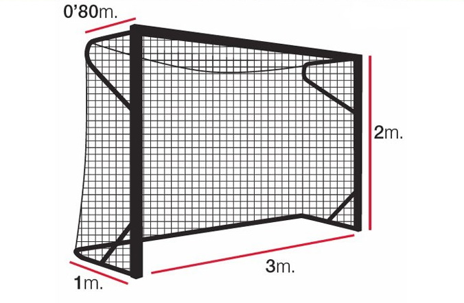 Сетка минифутбольная, нить D=4 мм EL LEON DE ORO (7.2012)