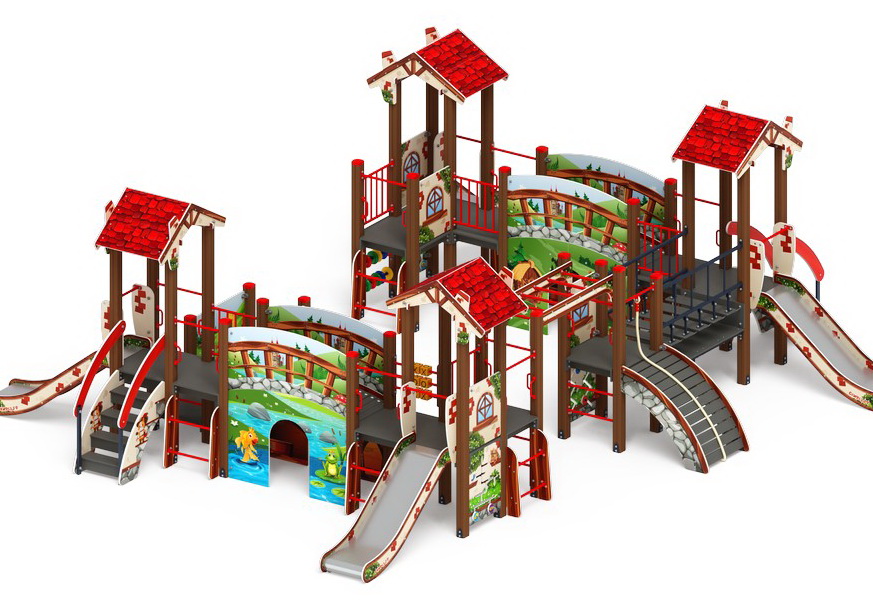 В ГОСТЯХ У СКАЗКИ детский игровой комплекс ДИК 1.05.01-10.С (H=900)