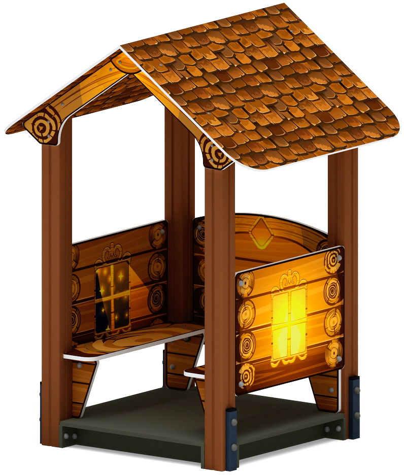 ДОМИК МАЛЫЙ 2 (Эко) для детской площадки МФ 10.01.02-02