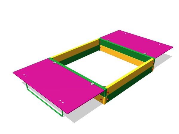 Детская песочница с откидной крышкой ZION (П056)