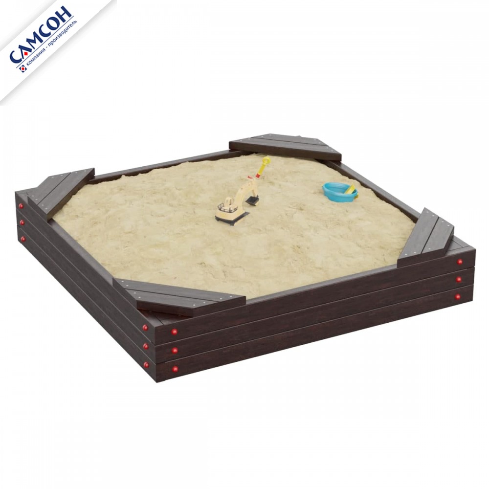 Песочница ДЮНА МАКСИ Самсон (лак сосна, лак венге)