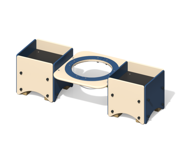 Песочница с ванночкой для детской площадки, малая ПС-21
